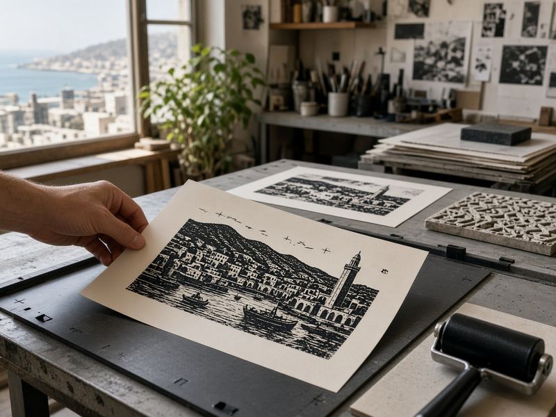 Edition printing at Chainrinci Studio