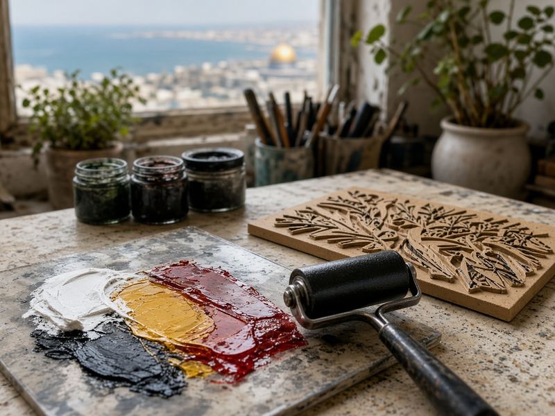Relief inks at Chainrinci Studio